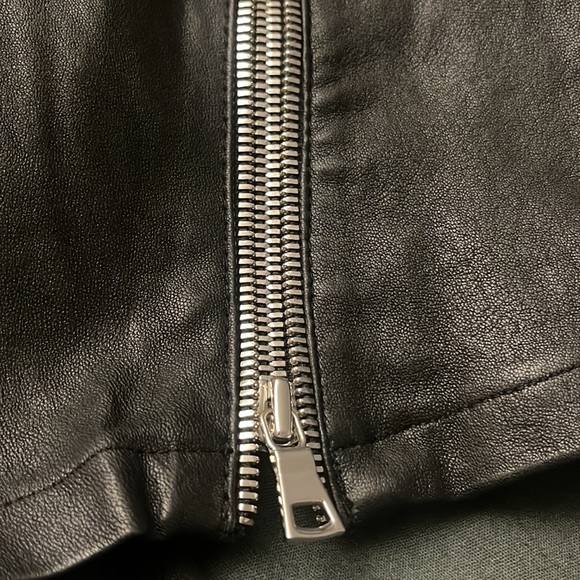 RtA Women's Black Zipped Leather Dress SZ. 4 - Picture 4 of 11